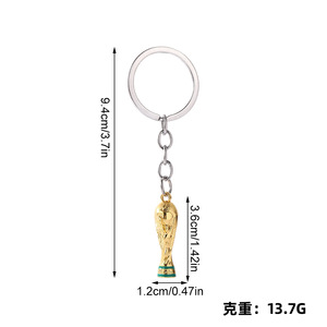 Nuovo <span class=keywords><strong>Portachiavi</strong></span> Trofeo Calcio 2026, Ciondolo Trofeo <span class=keywords><strong>3D</strong></span> in Lega di Zinco per Tifosi, Souvenir all'Ingrosso per Eventi della Coppa del Mondo - Product Image 5