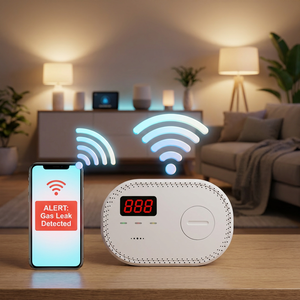 เครื่องตรวจจับก๊าซคาร์บอนมอนอกไซด์ไร้สาย 2.4GHz สำหรับบ้านทั้งหลัง พร้อมระบบแจ้งเตือนผ่านแอป เชื่อมต่อ Wi-Fi - Product Image 6