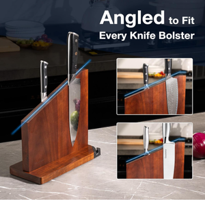 حامل سكاكين مغناطيسي خشبي من خشب الأكاسيا بتصميم جديد من FSC - Product Image 4