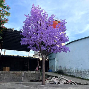 Pinturas de diamantes de árbol de <span class=keywords><strong>flores</strong></span> <span class=keywords><strong>lilas</strong></span> artificiales verdes grandes de gama alta para la decoración de la boda del hogar adornos de paisaje simulado - Product Image 4