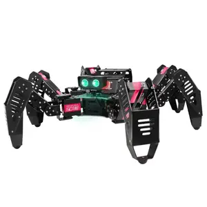 Hiwonder六足蜘蛛机器人玩具机器人套件，由Arduino智能机器人驱动，适用于学生学校
