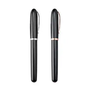 Zware Logo Pennen Gegraveerde Metalen Roller Ball Pennen Biro Voor Gift Promotionele Gedrukt Kleurrijke Luxe Pennen