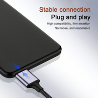 Justlink kabel pengisian daya cepat, kabel USB 3.2 Gen2 ke USB-C untuk laptop ponsel dan kamera Dual-Role 10Gbps SSD Transfer 3A