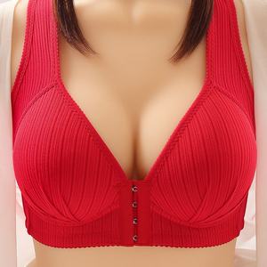 Sous-vêtements boutonnés sur le devant de grande taille sans <span class=keywords><strong>jantes</strong></span> ou aimants en acier, soutien-gorge de poitrine accessoire à cintrage latéral - Product Image 5
