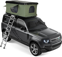 Auvent de véhicule rétractable Overland Camping tente de toit en toile imperméable à coque dure pour le Camping tout-terrain avec échelle télescopique