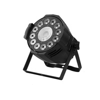 Projecteur LED RGBWA 12x10W 200W au total avec contrôle DMX512, en aluminium moulé, lumière à effet 4-en-1 pour mariages, DJ et applications scéniques