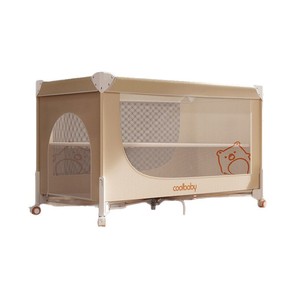 Cuna Multifuncional para Bebé con Elevación y Plegado de un Toque, Diseño de Empalme sin Costuras, Material de Metal/Madera para Recién Nacidos de 0 a 3 Años, Uso Doméstico - Product Image 1