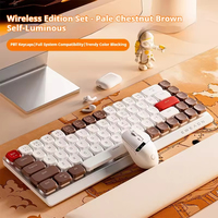 EWEADN MK68 Clavier de jeu mécanique portable 65% Clavier sans fil pour PC portable Windows