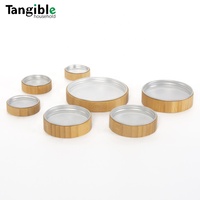 Tapa de Madera con Rosca y Revestimiento de Aluminio, Tamaños 28/400, 38/400, 89/400, Tapa de Bambú para Frascos, Botellas y Tazas Selladas, Gran Venta