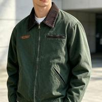 Veste Detroit rétro imprimée pour hommes et femmes, doublée, streetwear, brodée