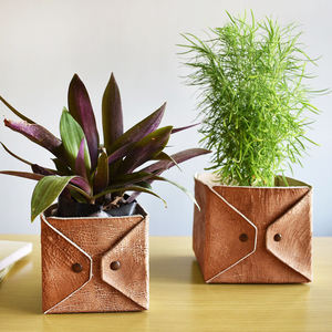 Fioriera <span class=keywords><strong>da</strong></span> <span class=keywords><strong>Parete</strong></span> in Pelle per Interni/Esterni, Porta Vaso Sospeso per Fiori Artificiali, Materiale Durevole, Personalizzabile, Ecologico - Product Image 6