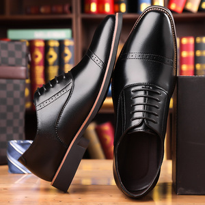 รองเท้าหนังผู้ชาย ไซส์ 38-48 สำหรับใส่ทำงาน ใส่ในโอกาสทางการ ใส่ในออฟฟิศ กันลื่น สีน้ำตาล สีดำ สไตล์ลำลองสำหรับผู้ใหญ่ - Product Image 2