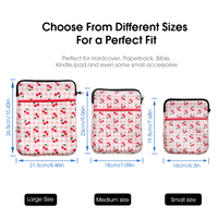 Housse de protection portable pour Kindle de haute qualité, étui pour ordinateur portable en néoprène, impression par sublimation personnalisée, housse de livre durable et imperméable avec fermeture éclair