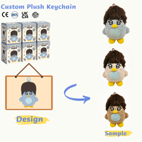 Fabricant ODM de porte-clés en peluche, boîtes mystères de jouets en peluche, porte-clés en peluche personnalisés