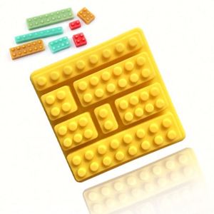 Moule en silicone en forme de blocs de construction pour chocolat, outil de cuisine, résine, savon, bougie, sans BPA, OEM/ODM - Product Image 1