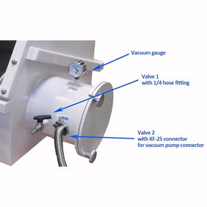 실험실 글로브 박스 스테인리스 스틸 진공 물 및 산소 정화 글로브박스 (옵션: 완전 자동 습도 조절 시스템 포함) - Product Image 3