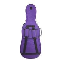 Sac violet rembourré pour violoncelle 13x17 3 5x7 étui de violoncelle léger sac de rangement portable pour violoncelle