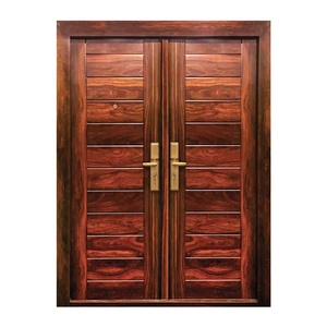 Phipulo, <span class=keywords><strong>puerta</strong></span> de acero de alta seguridad asequible, <span class=keywords><strong>Puerta</strong></span> de Hierro reforzado con entrada principal de diseño moderno para el hogar - Product Image 3