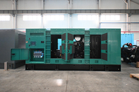 Générateur diesel Cummins à faible bruit avec télécommande, 1000 kVA, 1200 kVA, 1500 kVA, 1600 kVA, 2000 kVA, 50/60 Hz, démarrage automatique, avec certification CE