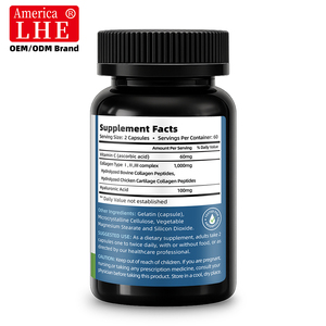 Suplementos de colágeno hidrolizado Shecome de alta calidad con ácido hialurónico y vitamina C, 120 cápsulas multicolágeno para adultos - Product Image 5