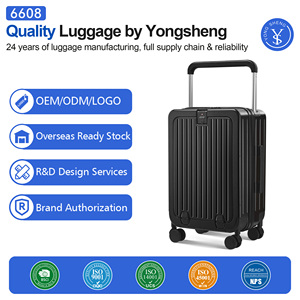 SOKOKフロントポケットトラベルスーツケースワイドハンドル荷物耐久性軽量Kofferキャリーオントロリーバッグ - Product Image 2