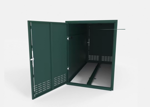 خزانة دراجات خارجية مخصصة من الفولاذ SGCC مقاومة للماء مطلية بالبودرة بسمك 1.5 مم مخزن دراجات مينجواي BK91912 - Product Image 5