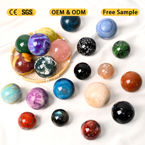 Wholesale Customized Natural Quartz Sphere Polished <b>Crystal</b> Healing Stone Sphere <b>Ball</b> for Decoration - Product Image 2