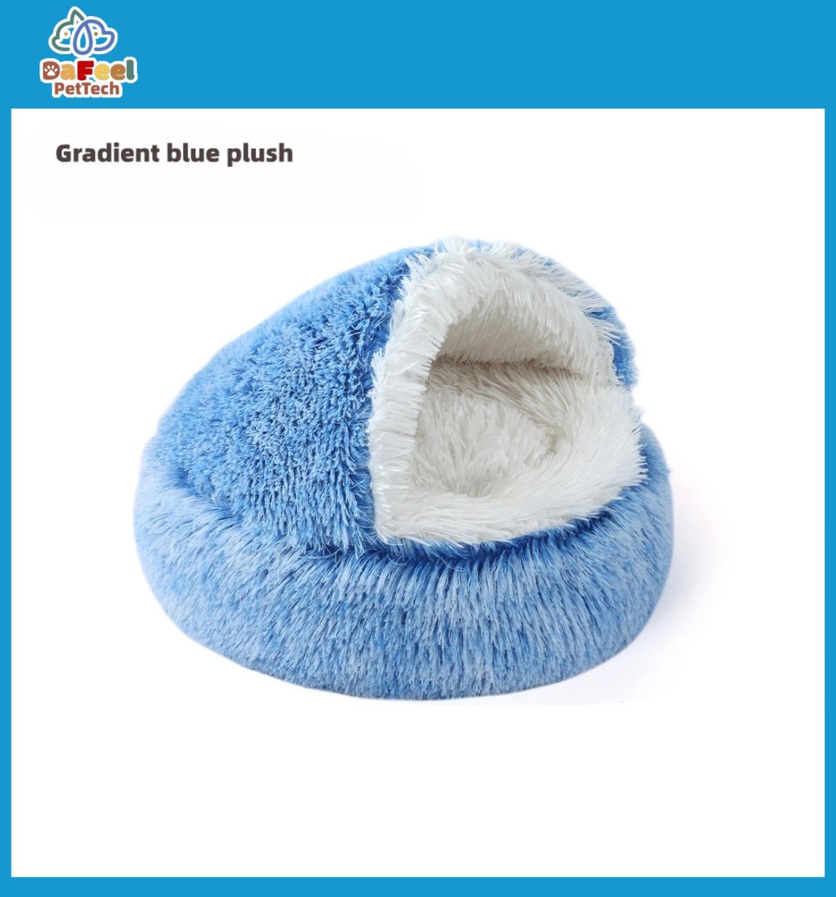 Gradient blue plush