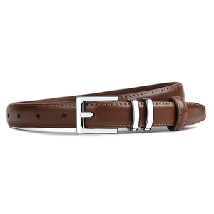 <span class=keywords><strong>Ceinture</strong></span> décorative fine en cuir de vachette <span class=keywords><strong>noir</strong></span> pour <span class=keywords><strong>femme</strong></span>, avec boucle carrée en alliage <span class=keywords><strong>argent</strong></span>é, style TikTok explosif - Product Image 4