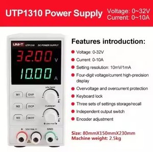 Fuente de Alimentación UTP1310, Regulador de Voltaje de 110V, Estabilizadores con Pantalla Digital LED 0-32V 0-6/10A 320W OEM, Instrumento de Laboratorio - Product Image 4