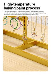 Support <span class=keywords><strong>de</strong></span> rangement pour <span class=keywords><strong>bijoux</strong></span> double face - Options Or rose/Blanc/Noir/Argent, base 60x20cm, idéal pour <span class=keywords><strong>les</strong></span> présentoirs <span class=keywords><strong>de</strong></span> vente au détail - Product Image 5