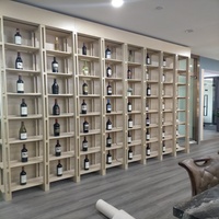 Vitrine à vin éclairée moderne et écologique sur mesure pour la maison, pour vin rouge et blanc