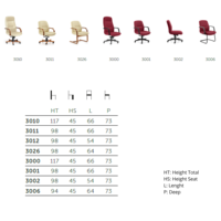 Chaises pivotantes durables de bureau de direction de marque italienne de qualité supérieure pour la vente en gros