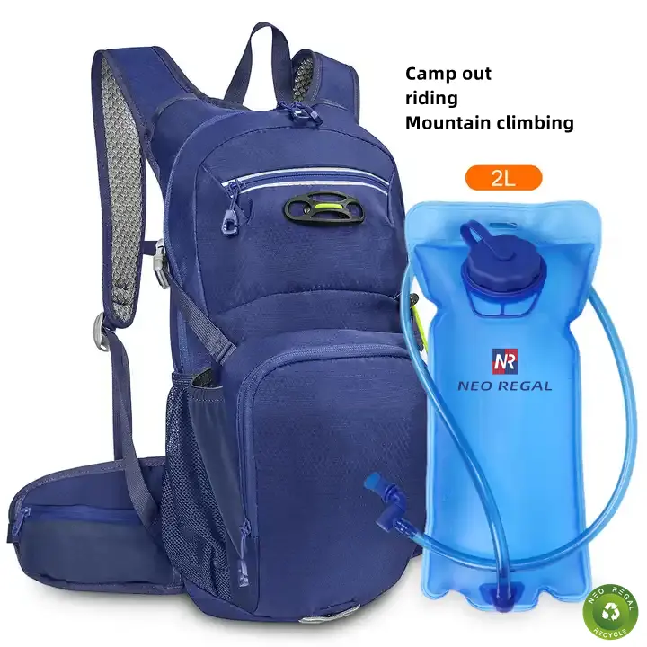 Özelleştirilmiş renkli yürüyüş seyahat bisiklet sırt çantası su torbası bisiklet koşu su geçirmez sıvı alımı sırt çantası su mesane ile