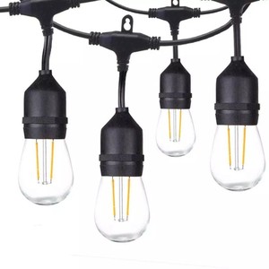 Guirnaldas de luces LED E26 E27, luces de exterior impermeables, bombilla de vidrio, 25000 horas de duración, certificación CE - Product Image 3