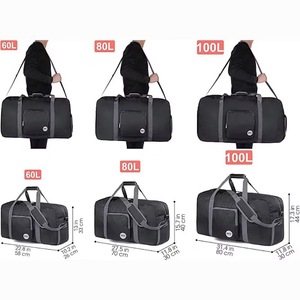 Free Sample New Arrival <b>Waterproof</b> Large Travel Foldable <b>Duffel</b> <b>Bag</b> for Packable Duffle Luggage Gym Sports - Product Image 5