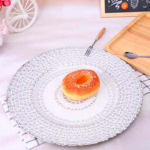 Sottopiatti Decorativi in Vetro con Perline e Motivi Floreali Dorati per Matrimoni e Cene - Product Image 6