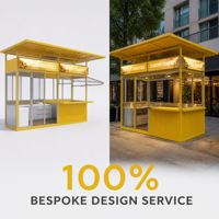 Kiosque alimentaire moderne, écologique, imperméable et portable, unité de restauration extérieure, bar à jus mobile, comptoir de café, présentoir