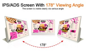 Bảng Top 21.5 inch nhà hàng đặt hàng Android Màn hình <span class=keywords><strong>LCD</strong></span> kiosk kỹ thuật số biển quảng cáo hiển thị - Product Image 4