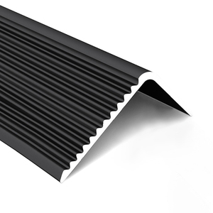 Profilé de nez de marche antidérapant en alliage d'aluminium pour usage commercial, protection de bordure de marche sécurisée, rénovation d'escalier, moulure de finition pour nez de marche - Product Image 6