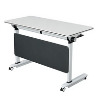 Meubles de formation pliables pour bureau, table pliante portable réglable avec roulettes, bureau et chaises pliables pour réunions et ordinateurs portables