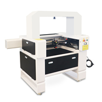 Machine de découpe et de gravure laser CO2 automatique professionnelle 4060 CNC avec vision CCD pour le bois, le MDF, le papier, les fichiers DXF, refroidissement par eau 60W 80W