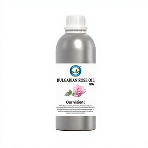 Bulgarian Rose <b>Essential</b> <b>Oil</b> 1 KG Rosa Damascena Flower <b>Oil</b> 100% Pure & Natural Premium Floral Botanical Ingredient - From India - Product Image 1