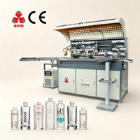 Machine d'impression à écran pour tubes en PVC à 4 stations pour l'impression de tubes et de bouteilles en plastique pour cosmétiques et rouges à lèvres