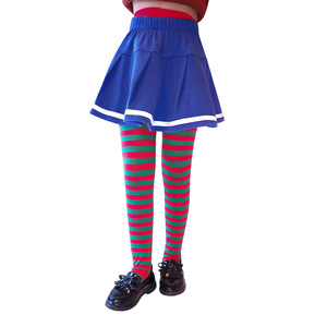 Calzini lunghi/collant a <span class=keywords><strong>righe</strong></span> da ragazza colorati di natale 80D - Product Image 3