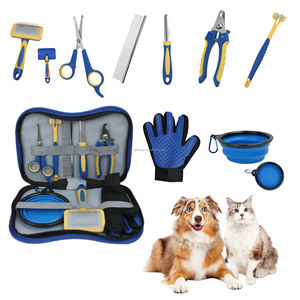 Kit de toilettage portable 8 pièces pour animaux de compagnie – Ensemble polyvalent d'outils de nettoyage pour ongles et poils de chiens et chats - Product Image 1