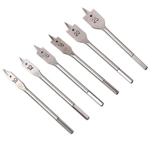 Three Point Woodworking Flat <b>Drill</b> <b>Bit</b> 16mm Titanium Plated For Smooth Finish <b>Wood</b> Drilling - Product Image 4