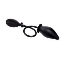 Plug anal gonflable en silicone avec base florale et pompe à air, masseur, jouets sexuels pour adultes hommes et femmes