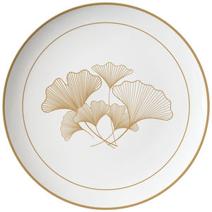 Juego de Platos y Tazones con Elementos de Hoja de Ginkgo, de Porcelana Fina, con Plato para Ensalada, Plato Ovalado y Plato para Postre - Product Image 4