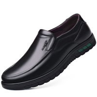 Chaussures pour hommes en cuir véritable, décontractées, respirantes, antidérapantes, confortables, chaussures de papa